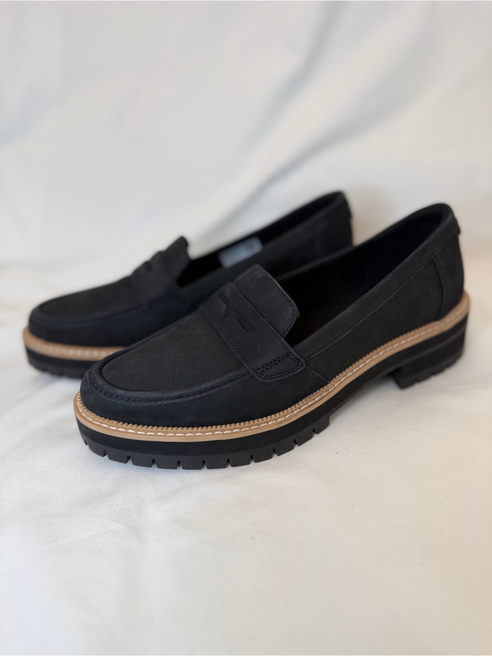 Toms Black Women's Lug Loafers